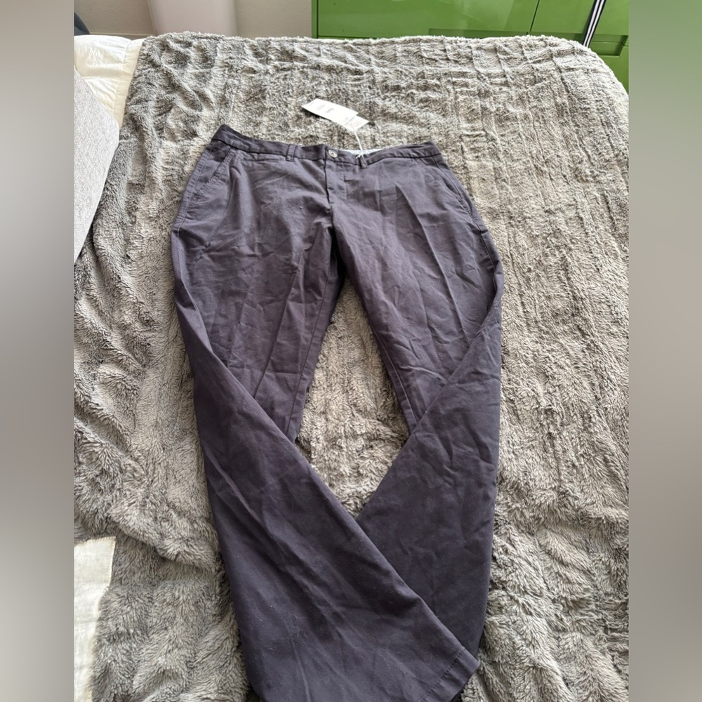 Perk Men's blue Gray feel good slim stretch chinos 35/32 new high quality